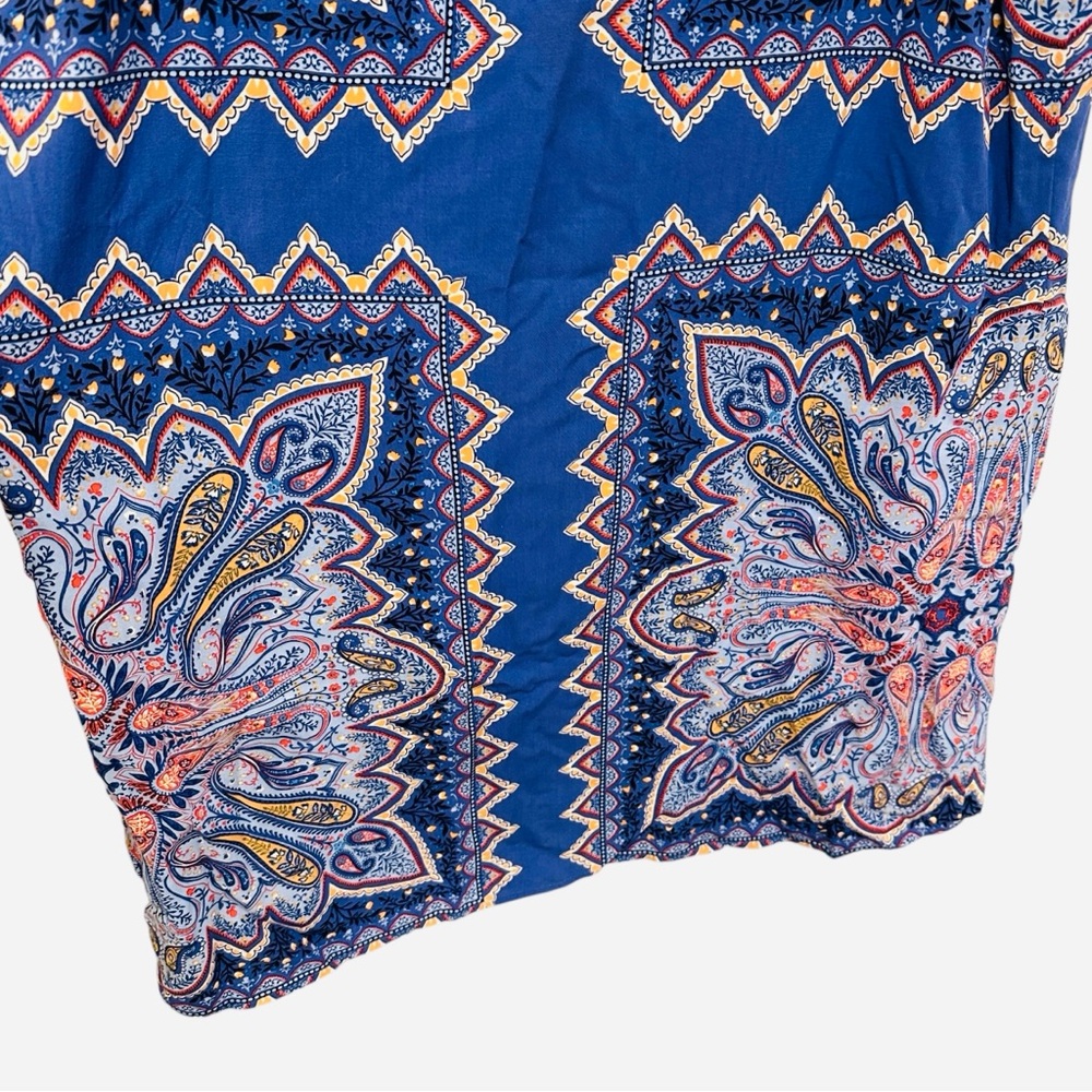 J. Jill A Line shift dress with border print paisley pattern Size L - Picture 8 of 12